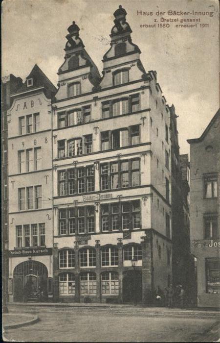 Koeln Rhein [Stempelabschlag] Haus der Bäcker Innun