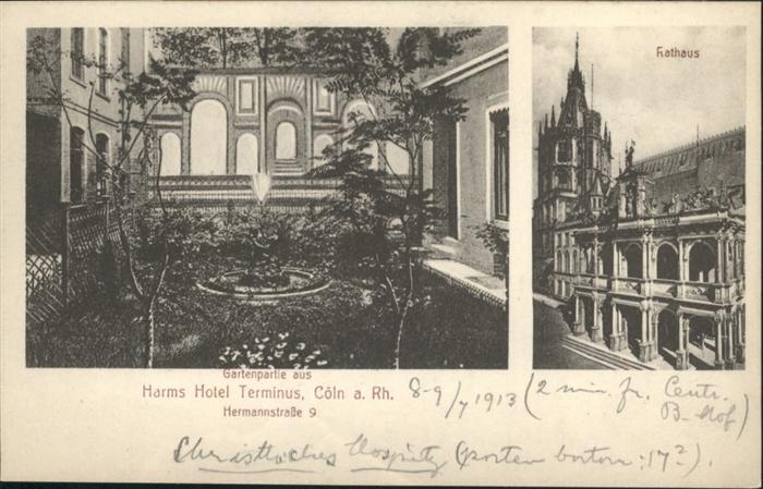 Koeln Rhein Rathaus Harms Hotel Terminus
