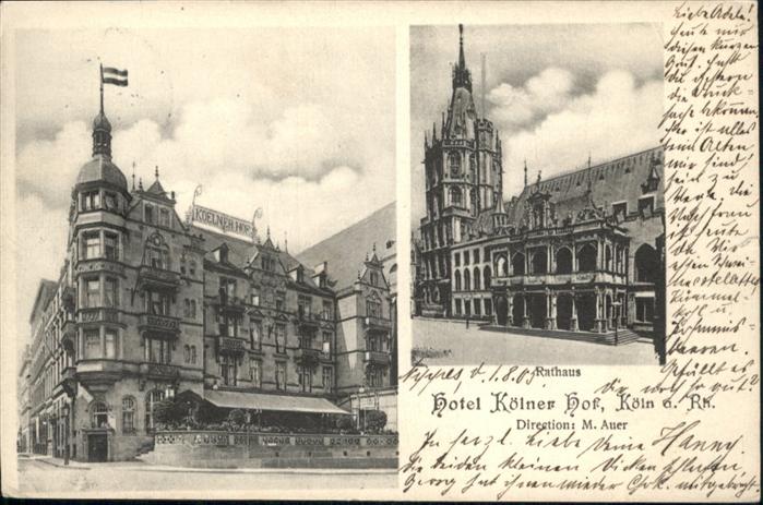 Koeln Rhein Kölner Hof