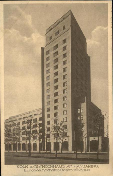 Koeln Rhein Hochhaus am Hansaring