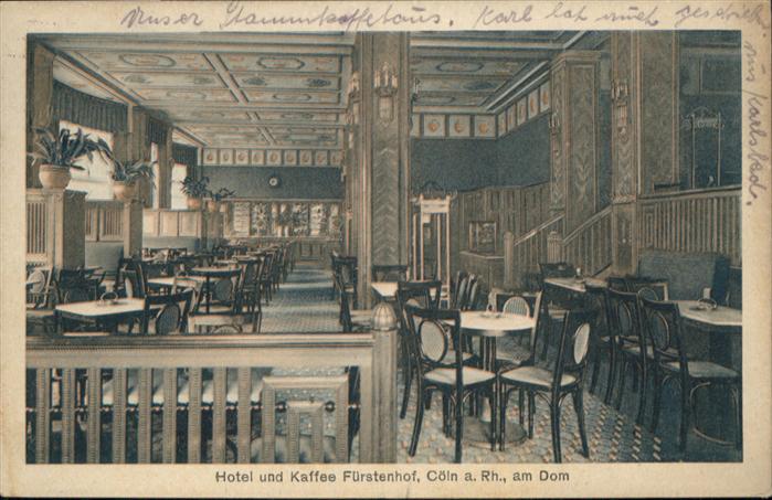 Koeln Rhein Hotel Kaffee Fürstenhof