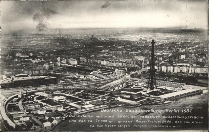BERLIN  CITY Deutsche Bau-Ausstellung Berlin 1931