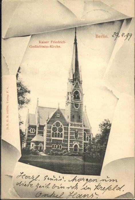 BERLIN  CITY Kaiser-Friedrich-Gedaechtniskirche