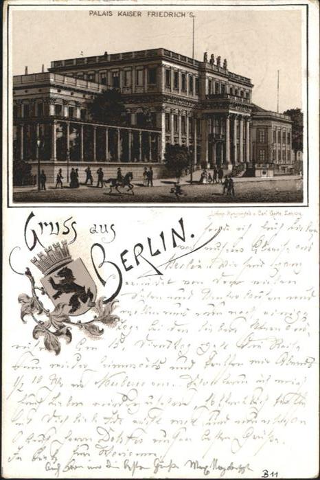 Berlin Palais kaiser Friedrichs