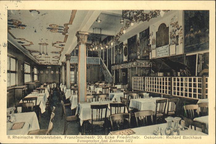 Berlin Rheinische Winzerstuben