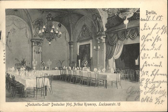 Berlin Deutscher Hof
Hochzeits-Saal
