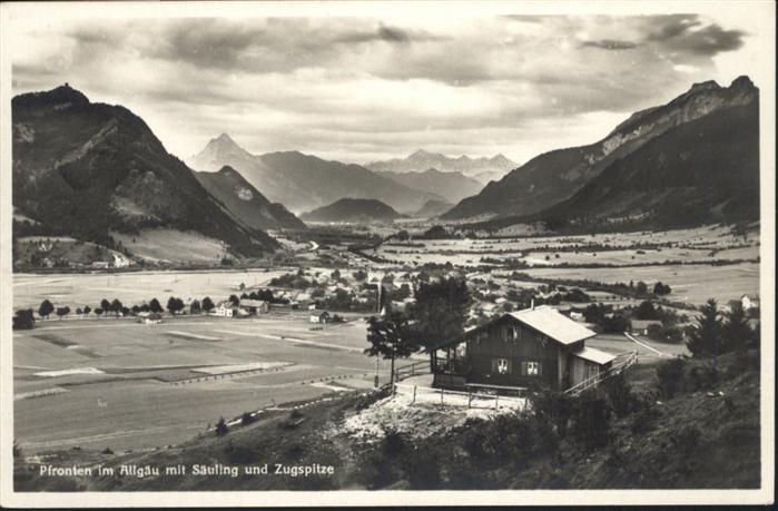 Pfronten Ostallgaeu Bayern Saeuling
Zugspitze