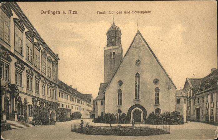 Oettingen Fürstl. Schloß und Schloßplatz