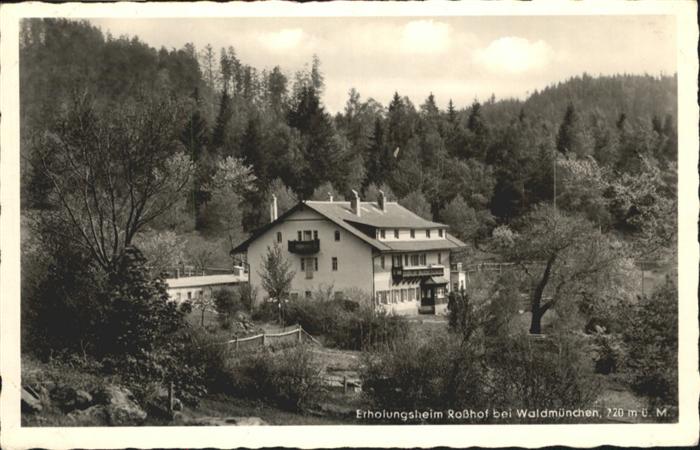 Waldmuenchen Cham Bayern Erholungsheim Rosshof