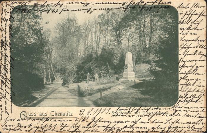 CHEMNITZ Sachsen Stadtpark
Clausdenkmal