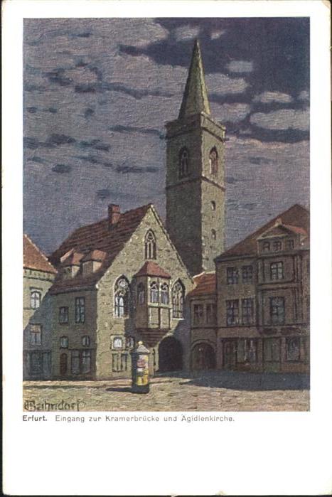 ERFURT  CITY Kramerbruecke
aegidienkirche