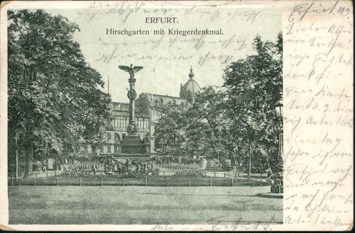 Erfurt Hirschgarten
Kriegerdenkmal
