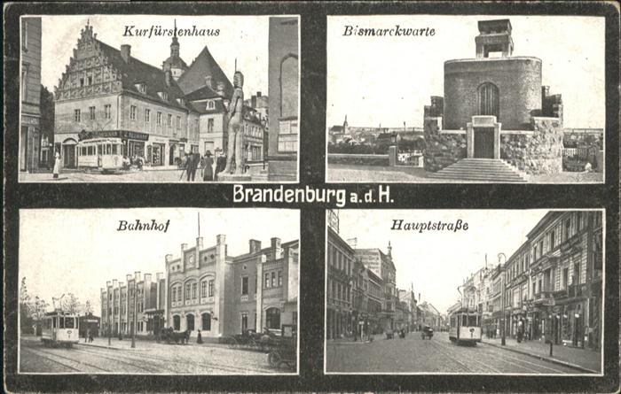 Brandenburg Havel Kurfürstenhaus Bismarckwarte, Bahnhof,