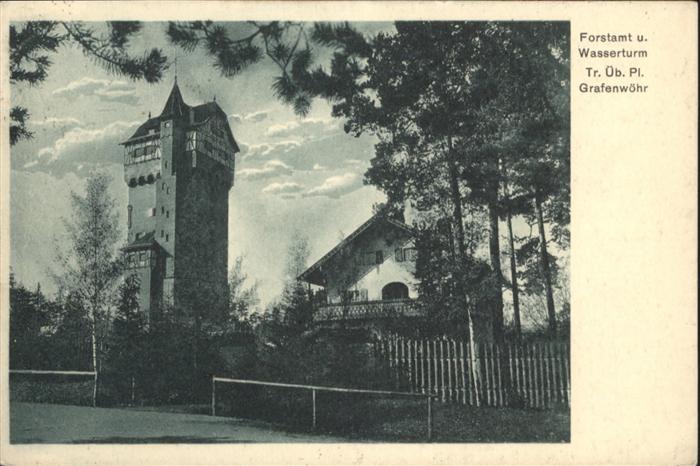 Grafenwoehr Truppenübungsplatz Forstamt Wasserturm