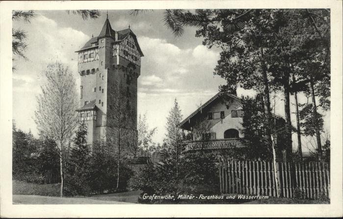 Grafenwoehr Forsthaus Wasserturm