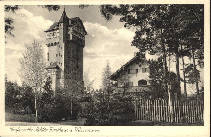 Grafenwoehr Militärforsthaus Wasserturm