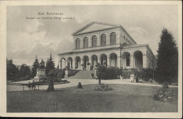Bad Brueckenau Kursaal Denkmal König Ludwig