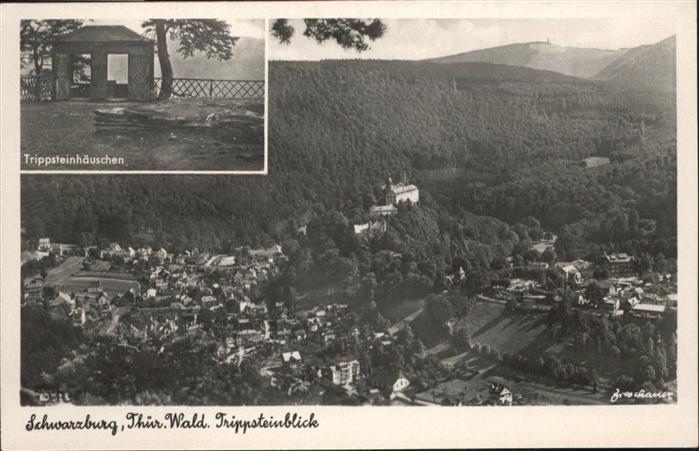 Schwarzburg Thueringer Wald Trippsteinblick Trippsteinhäuschen