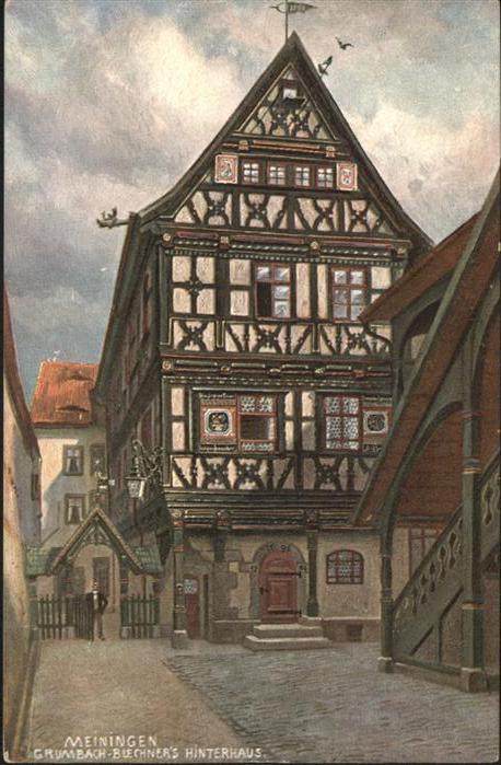 Meiningen Thueringen Georgstrasse Grumbach Büchner Hofgebäud