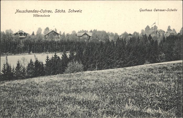 Ostrau Bad Schandau Neuschandau Villenkolonie Gasthaus Ostr