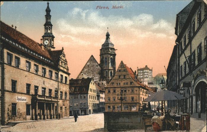Pirna Elbe Sachsen Markt