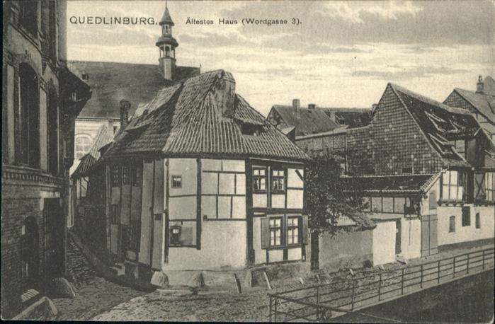 Quedlinburg Harz Wordgasse