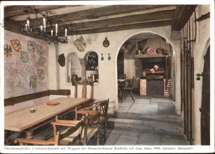 Saalfeld Saale Kurfürstenkeller Wappen