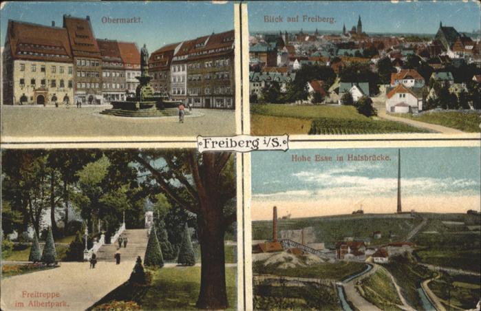 Freiberg Sachsen Obermarkt Freitreppe