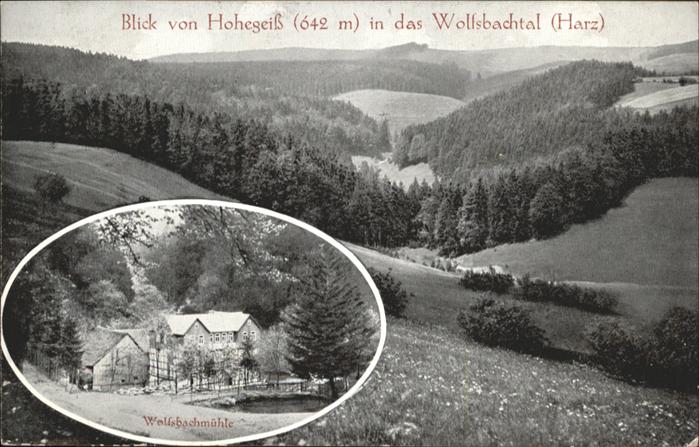 Hohegeiss Harz Wolfsbachtal Wolfbachmühle
