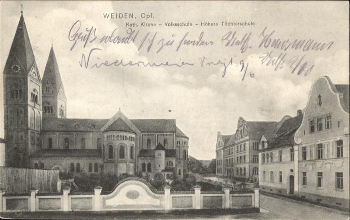 Weiden Oberpfalz Kirche Volksschule Töchterschule