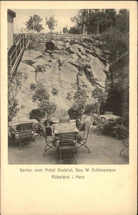 Ruebeland Harz Hotel Bodetal Garten