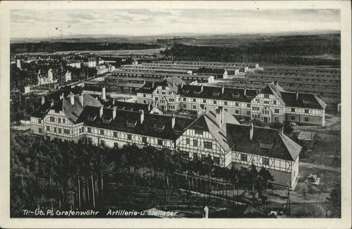 Grafenwoehr Truppenübungsplatz Artillerie Lager