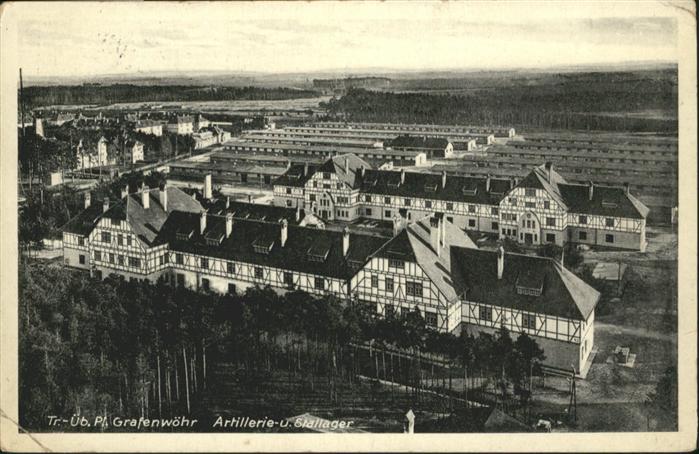 Grafenwoehr Truppenübungsplatz Artillerie Lager