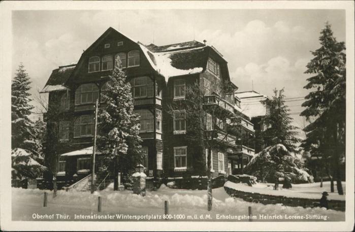 Oberhof Thueringen Erholungsheim Heinrich Lorenz Stiftung