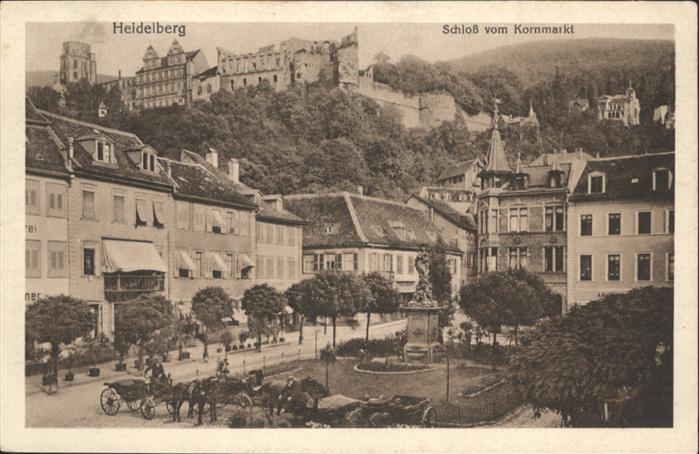Heidelberg Neckar Schloss Kutsche