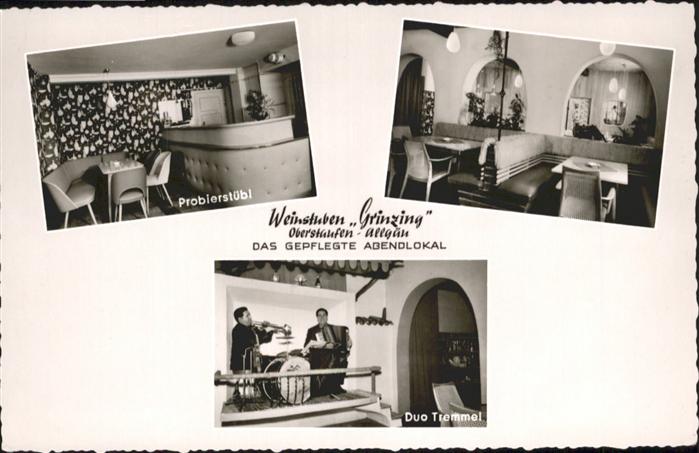 Oberstaufen Oberallgaeu Bayern Weinstuben Grinzing Duo Tremmel