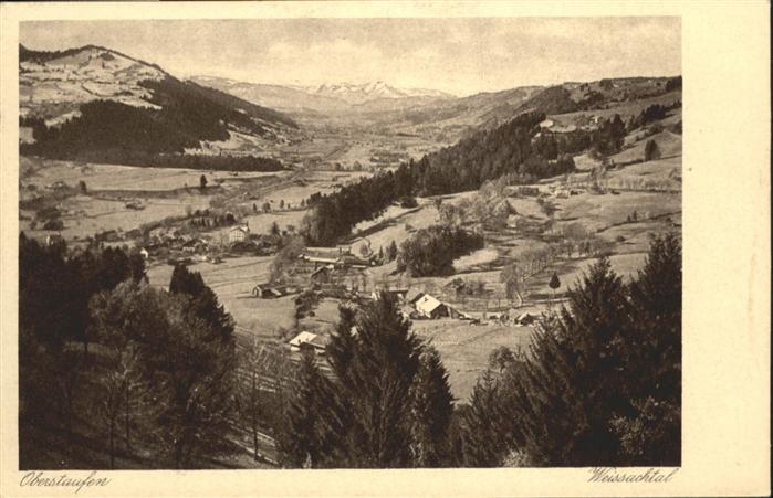 Oberstaufen Oberallgaeu Bayern Weissachtal