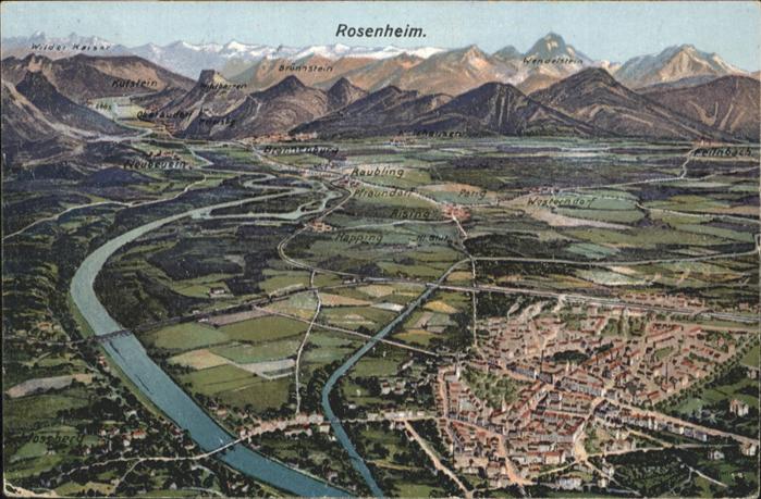 Rosenheim Bayern Fliegeraufnahme