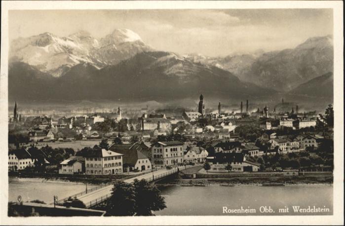Rosenheim Bayern Brücke Wendelstein