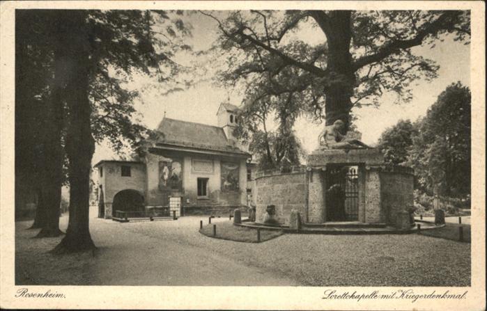 Rosenheim Bayern Lorettokapelle Krieger Denkmal