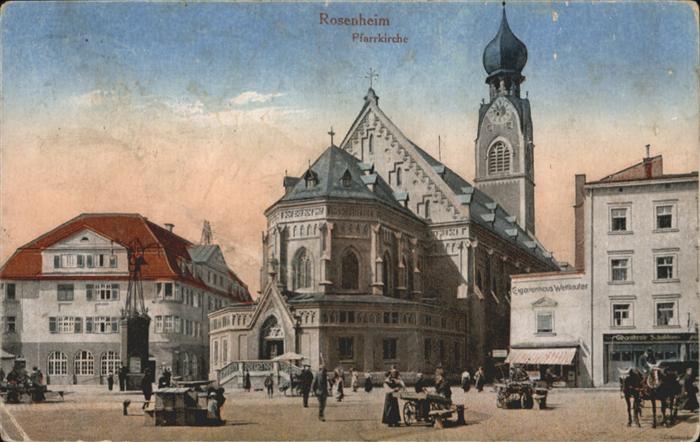Rosenheim Bayern Kirche Kutsche
