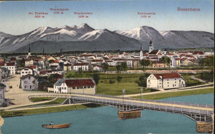 Rosenheim Bayern Brücke Wendelstein Breitenstein