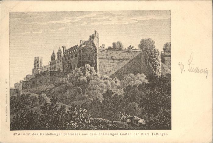 Heidelberg Neckar Schloss
Garten der Clara Tettingen