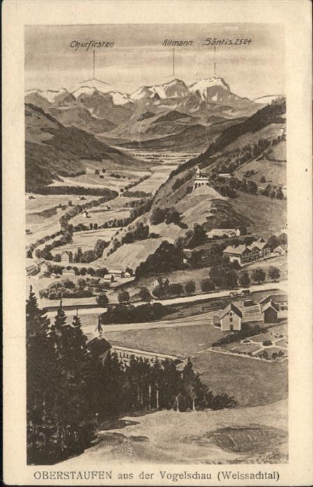 Oberstaufen Fliegeraufnahme  Churfirsten Altmann Sä