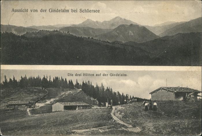 Schliersee drei Hütten Gindelalm