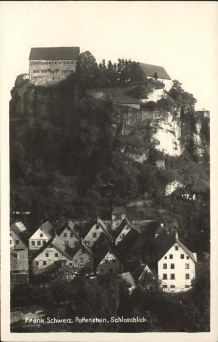 Pottenstein Oberfranken Schlossblick