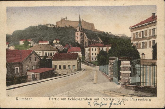 Kulmbach Bayern Schiessgraben Petri Kirche  Plassenburg
