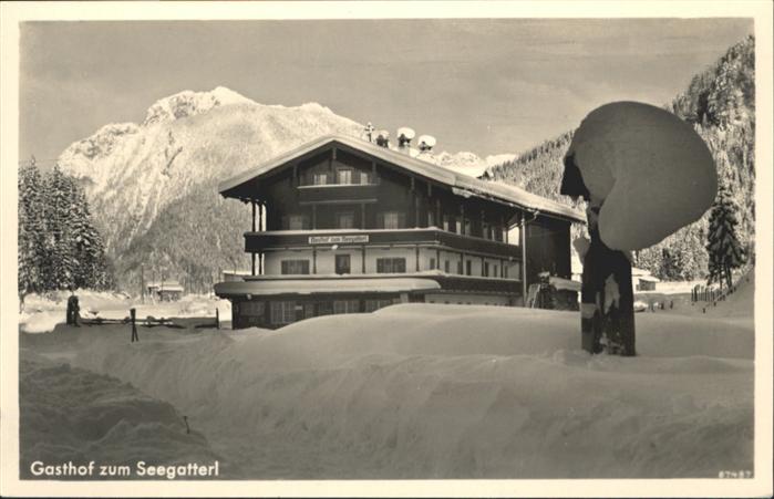 Reit Winkl [Verlag Emil Zeitz] Gasthof Seegatterl