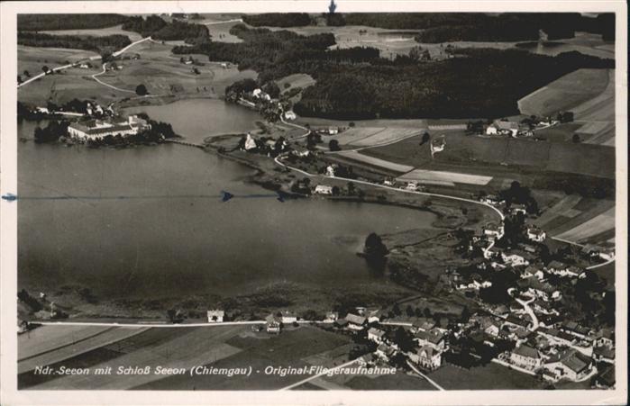Seeon-Seebruck Schloss Fliegeraufnahme