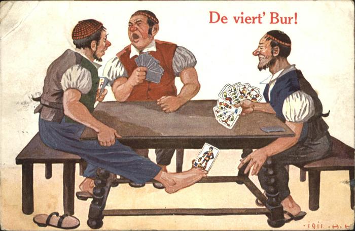 Kartenspiel-Postkarte